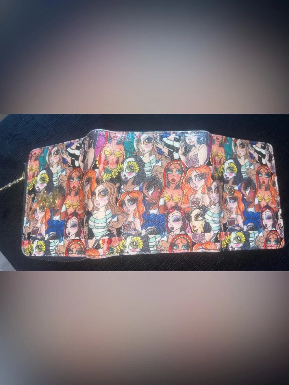 SandOne Dolls Collage Wallet